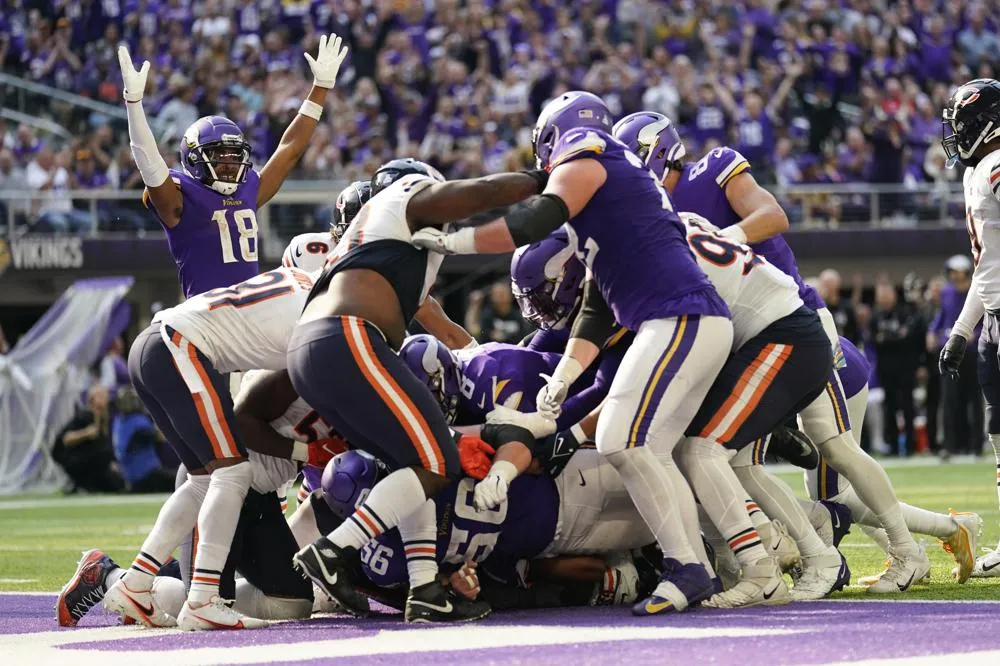 AP Acciones entre Vikings y Bears