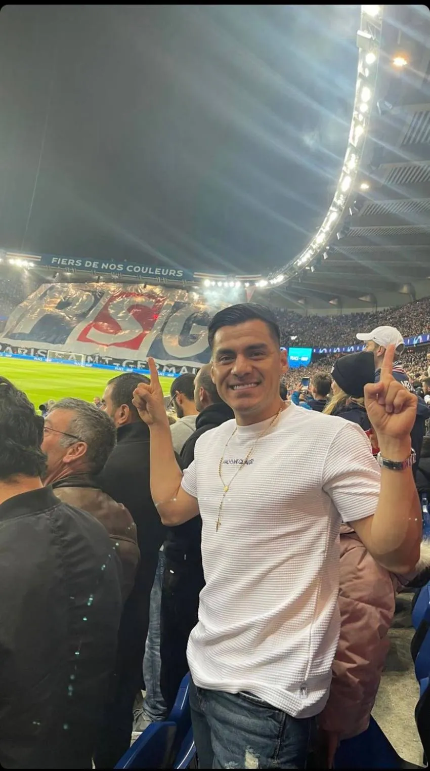 Aldo Rocha en el Parque de los Príncipes