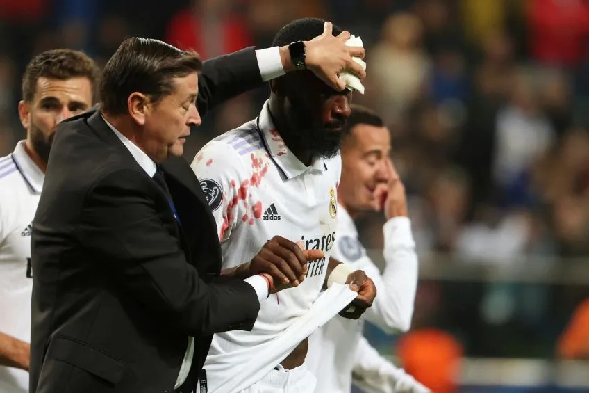 Antonio Rüdiger durante un partido del Real Madrid