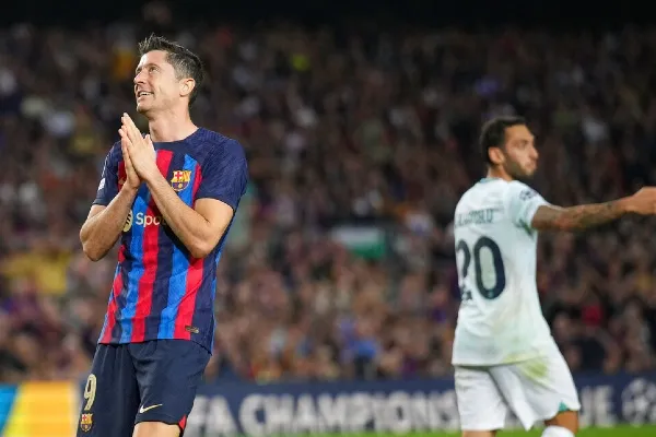 Lewandowski, atacante del Barcelona