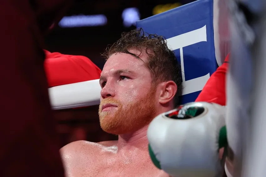 Canelo Álvarez en su pelea contra GGG