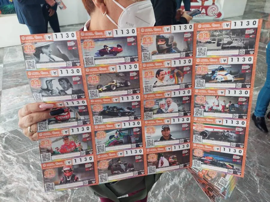 Boleto conmemorativo de la Lotería Nacional