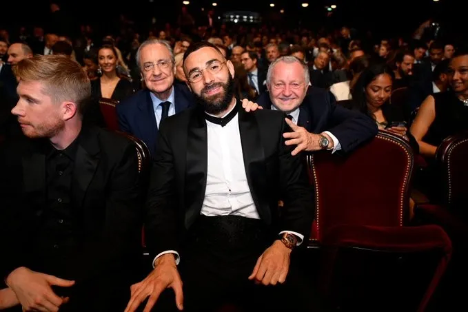 Benzema en la gala del Balón de Oro