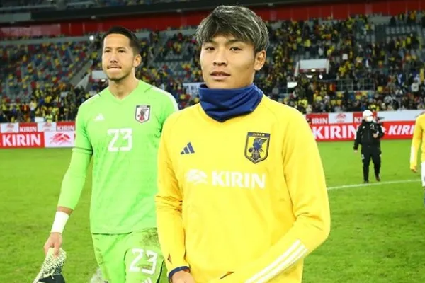 Japón durante un partido amistoso con Ecuador