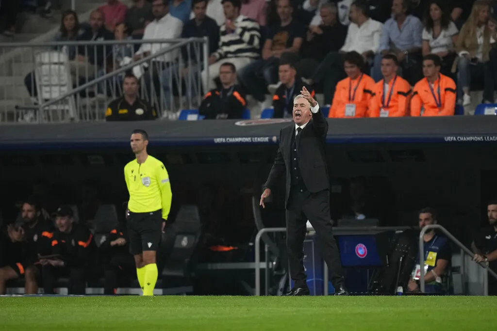 AP Carlo Ancelotti, DT del Real Madrid