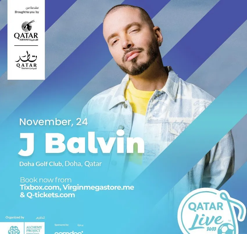 J Balvin se presentará en Qatar Live 2022