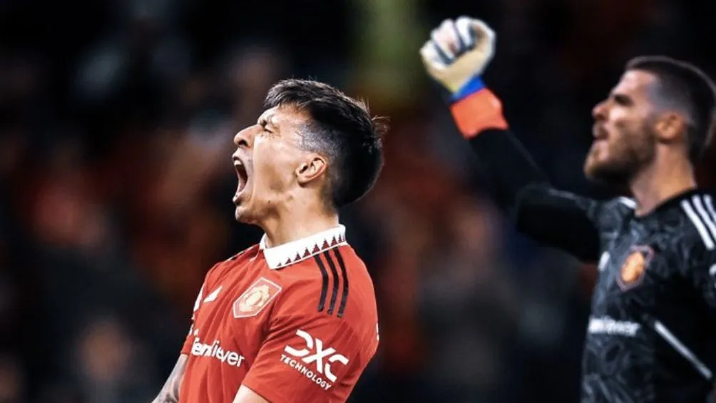 TWITTER: @LisandrMartinez Así se celebró la victoria del United