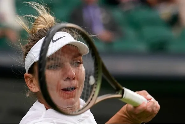 Simona Halep durante partido