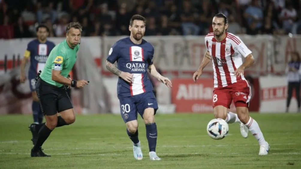 TWITTER: @PSG_Inside Messi en el encuentro