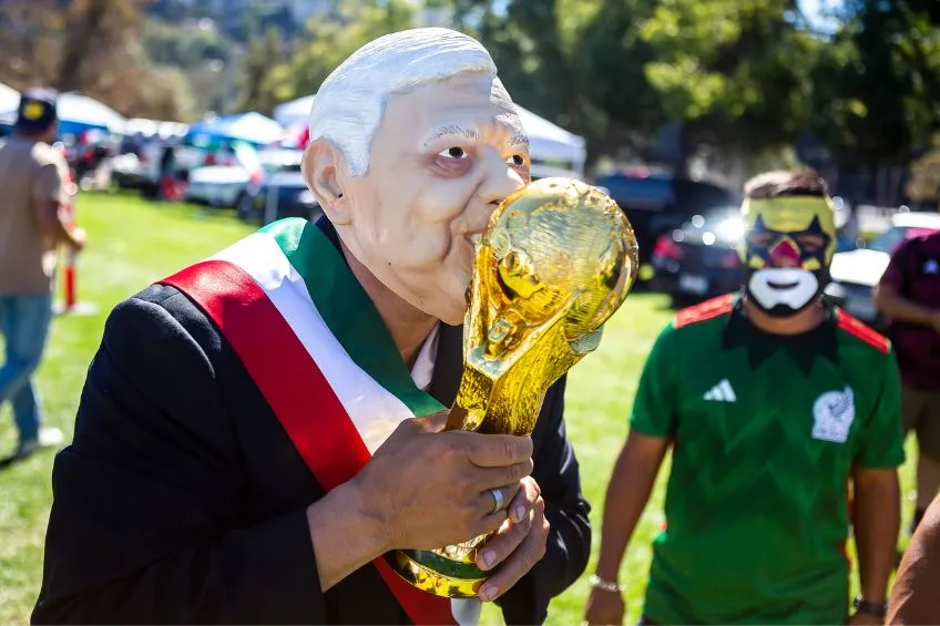 Aficionados mexicanos previo a un partido de la Selección