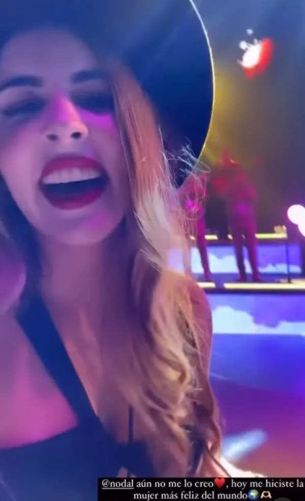 ESPECIAL Christian Nodal le cantó al oído a fan venezolana que se parece a Belinda