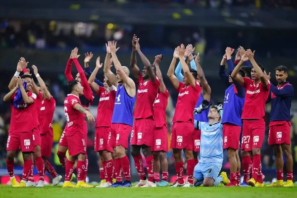 Toluca celebra su pase a la Final en el Azteca
