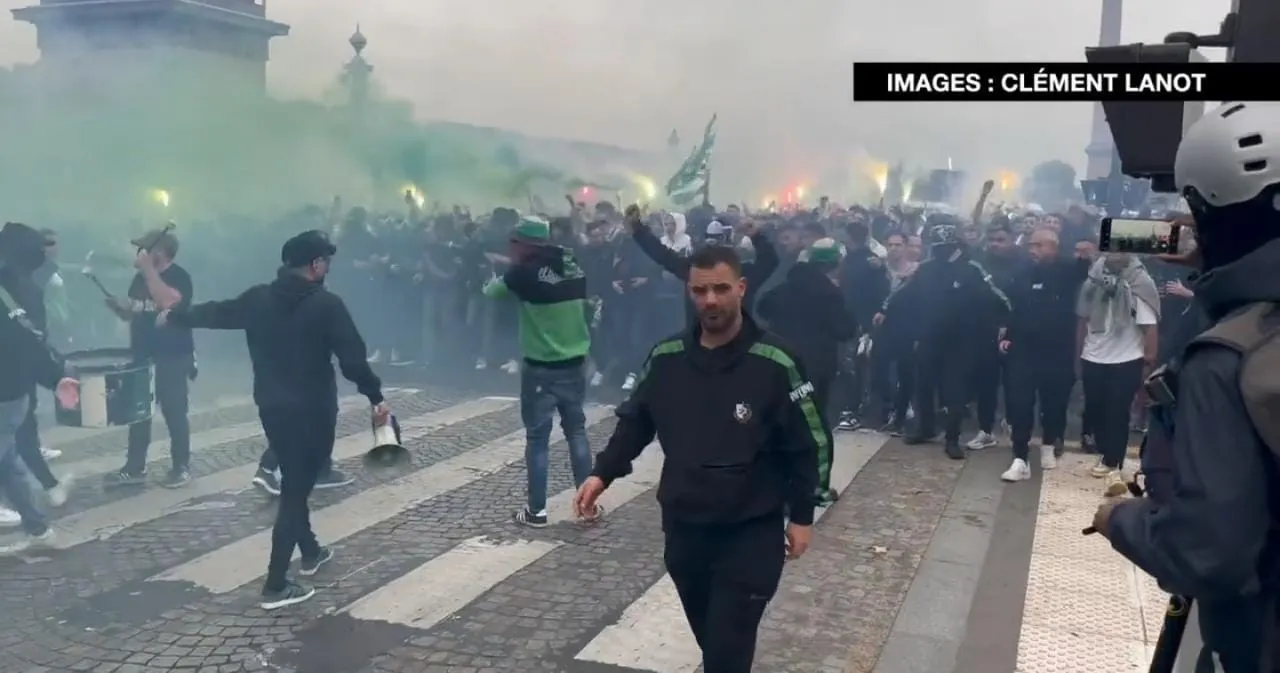 ESPECIAL Ultras del Macabí Haifa se hicieron presente en los Campos Elíseos