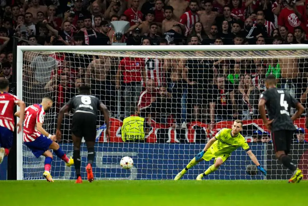 Carrasco falló la pena máxima en el último minuto