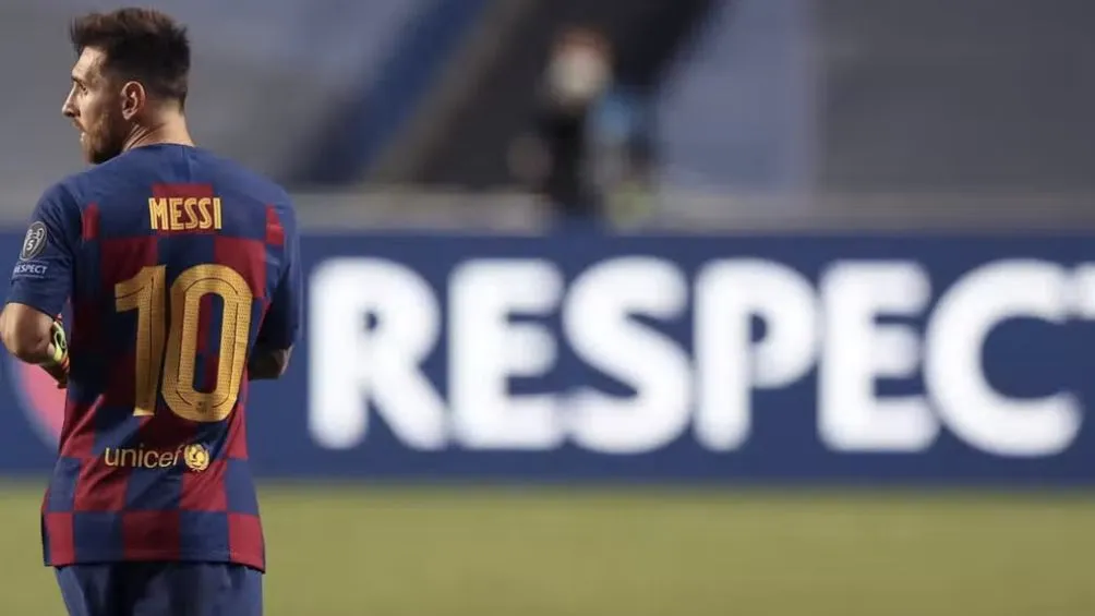 AP Messi en el 8-2 del 2020