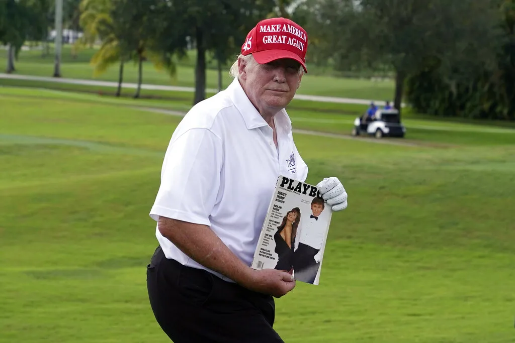 Donald Trump en el campo de golf