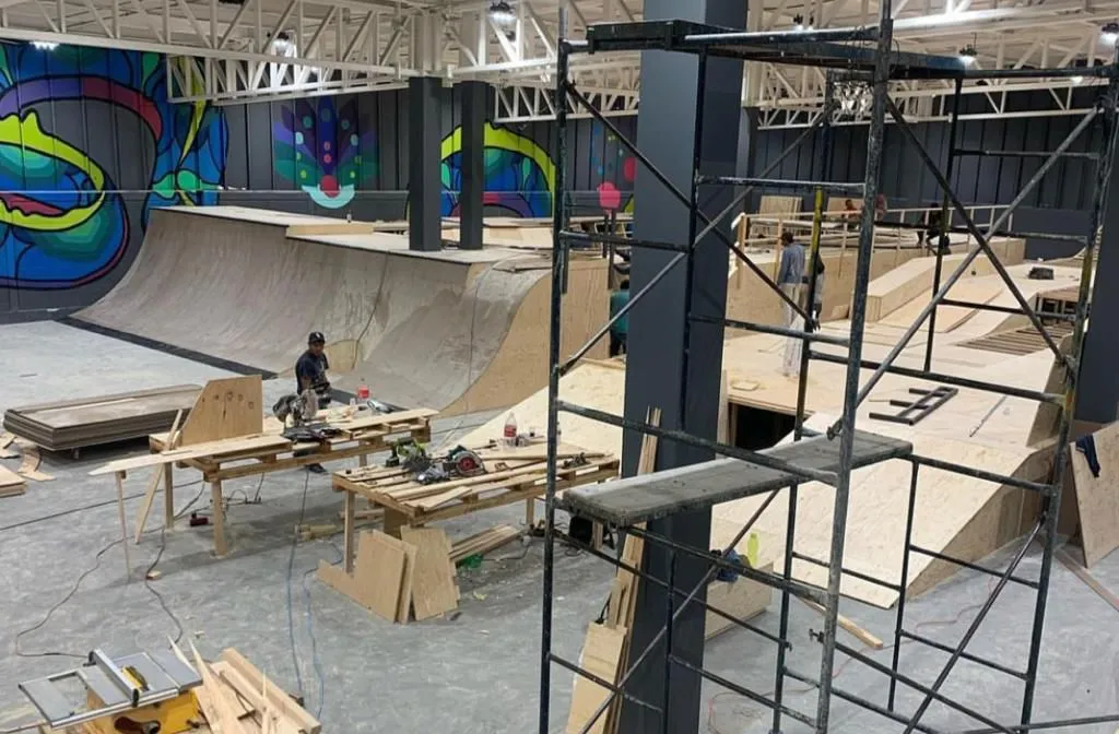 Pistas previo a estar terminadas