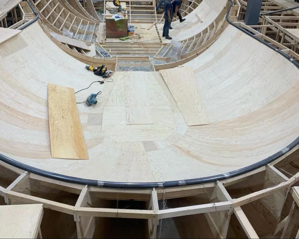 Pista en construcción