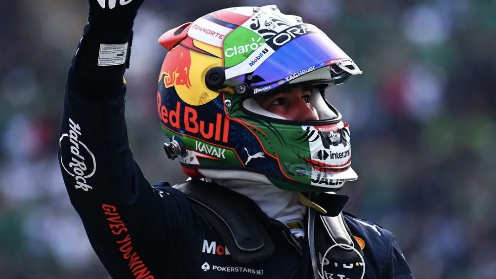 Checo una vez terminada la carrera