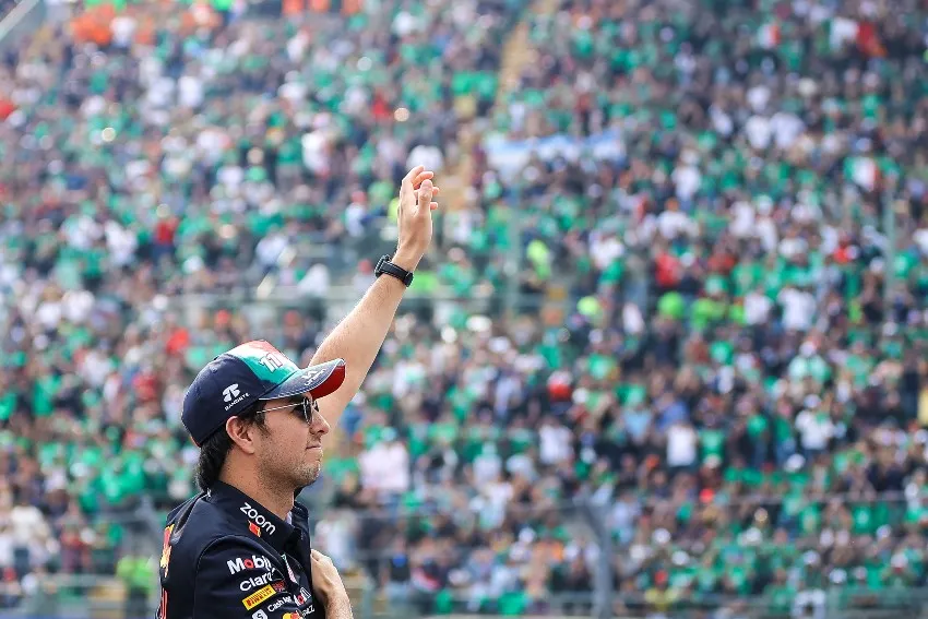 Checo Pérez en el Gp de México