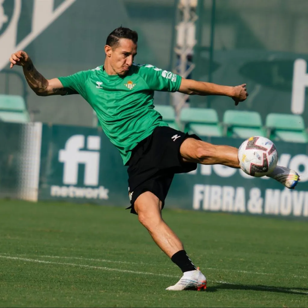 Guardado en el entrenamiento del Betis