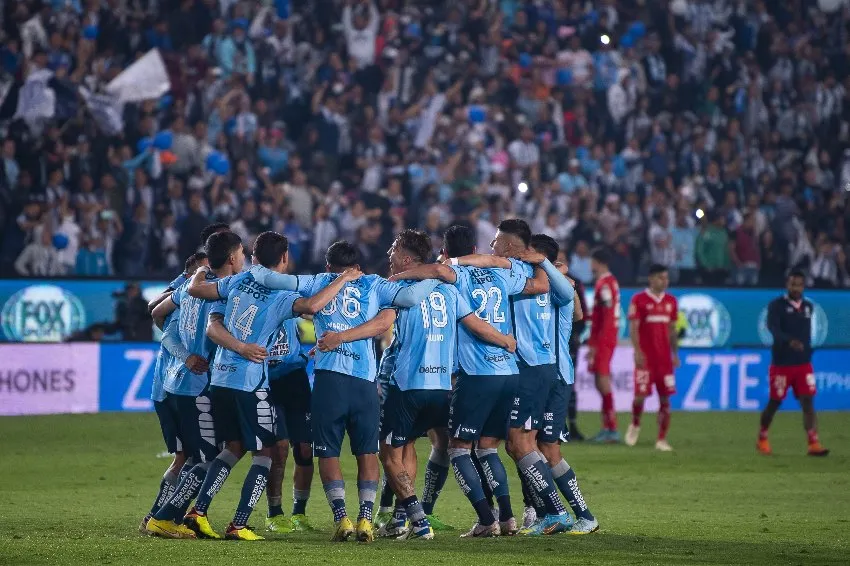 Pachuca celebrando su séptimo título de Liga MX