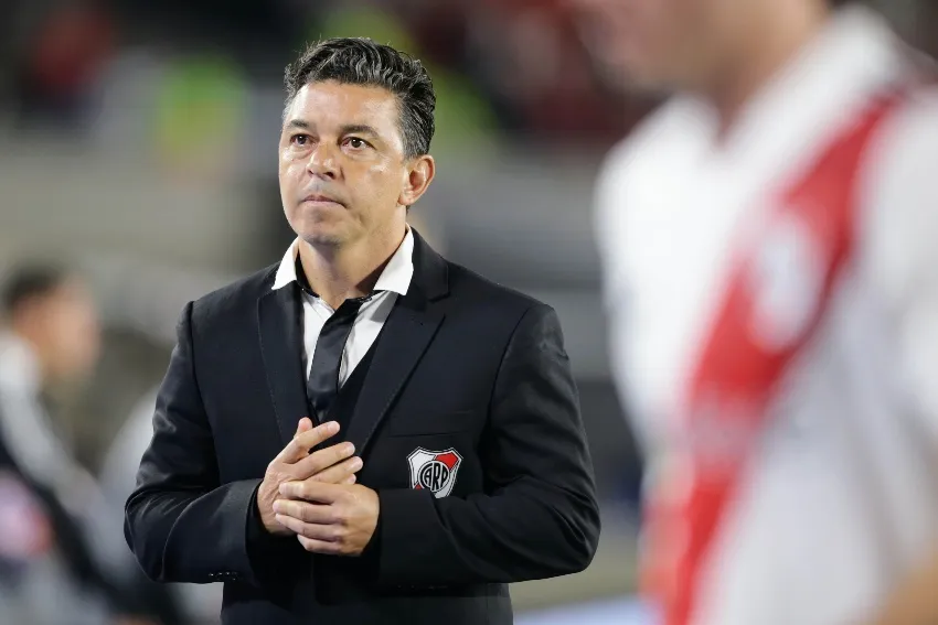 Marcelo Gallardo en su despedida de River