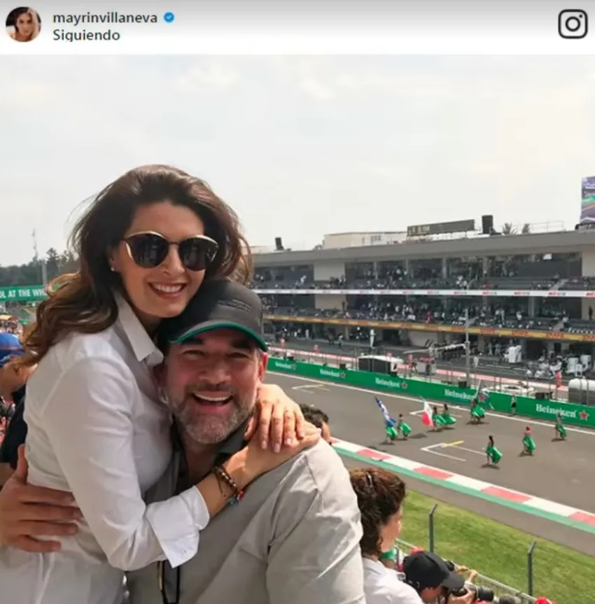 Mayrin y Eduardo en el GP de México 2017