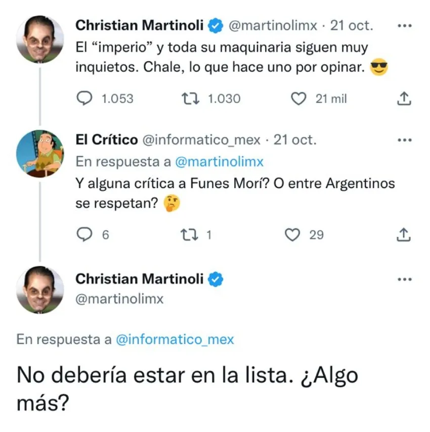Comentario de Martinoli