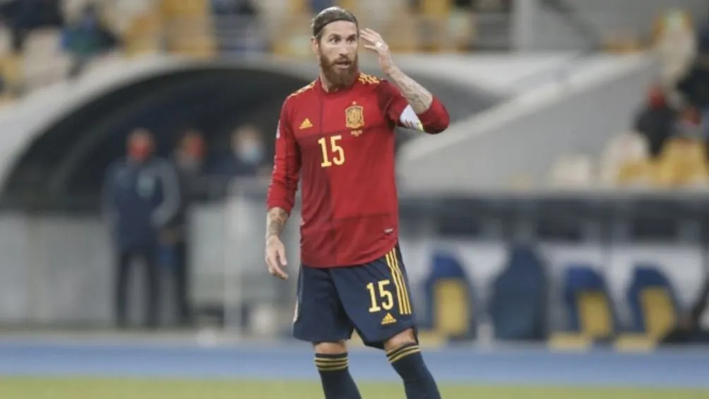 Sergio Ramos con la Selección Española