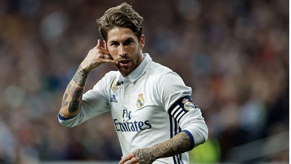 Sergio Ramos con el Real Madrid