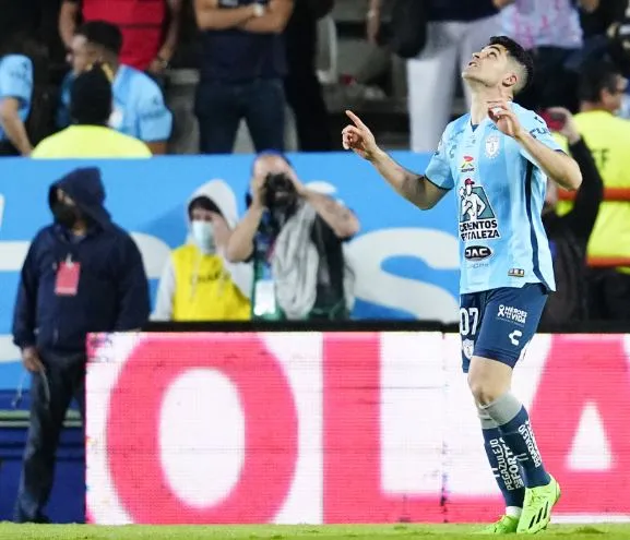 Ibáñez, en festejo de gol