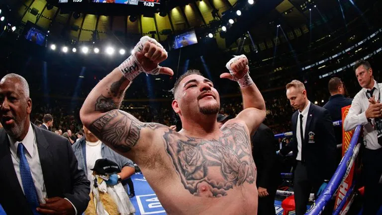 Andy Ruiz tras convertirse en Campeón Mundial de Peso Pesado