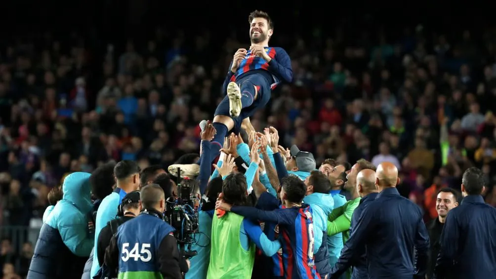 Piqué en su despedida