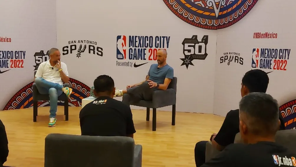 JOSÉ MORENO Manu Ginóbili tuvo una visita a Ciudad de México