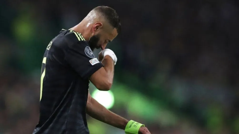 Benzema se lamenta de la lesión