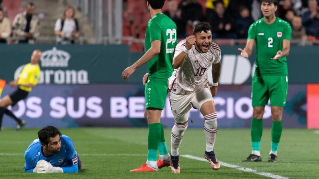 IMAGO7 Alexis Vega tras anotarle a Irak