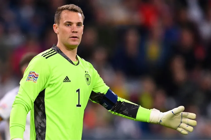 Manuel Neuer durante un partido de Alemania