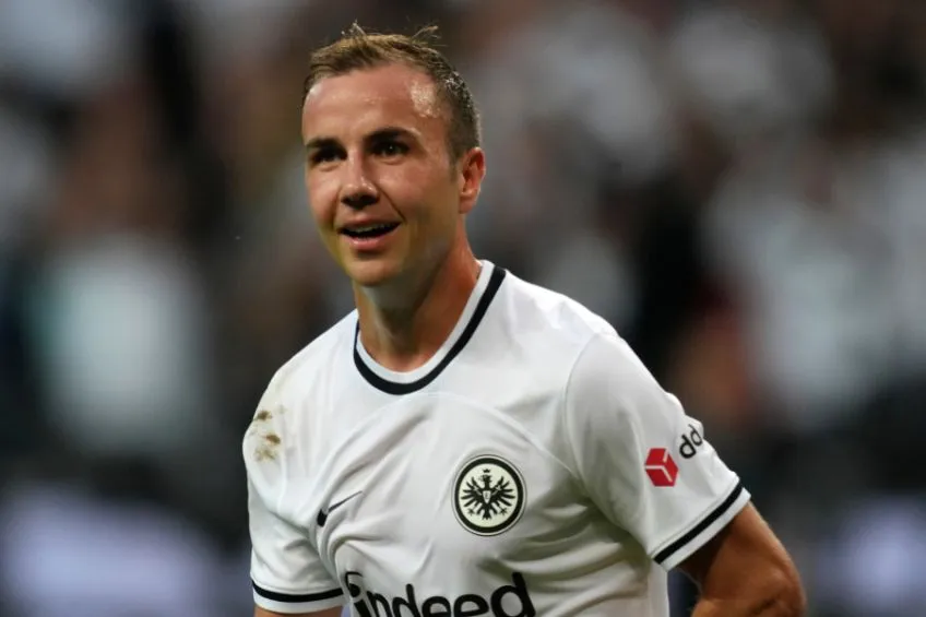 Mario Götze durante un partido del Eintracht Frankfurt