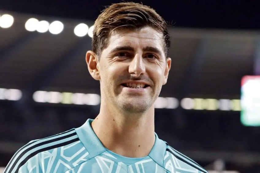 Thibaut Courtois tras un partido de Bélgica