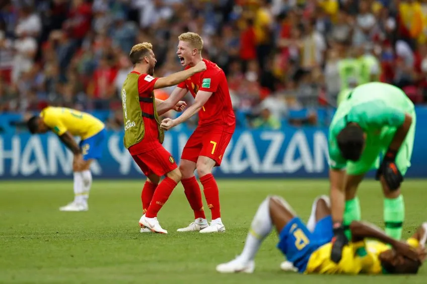 Kevin De Bruyne tras un partido de Bélgica