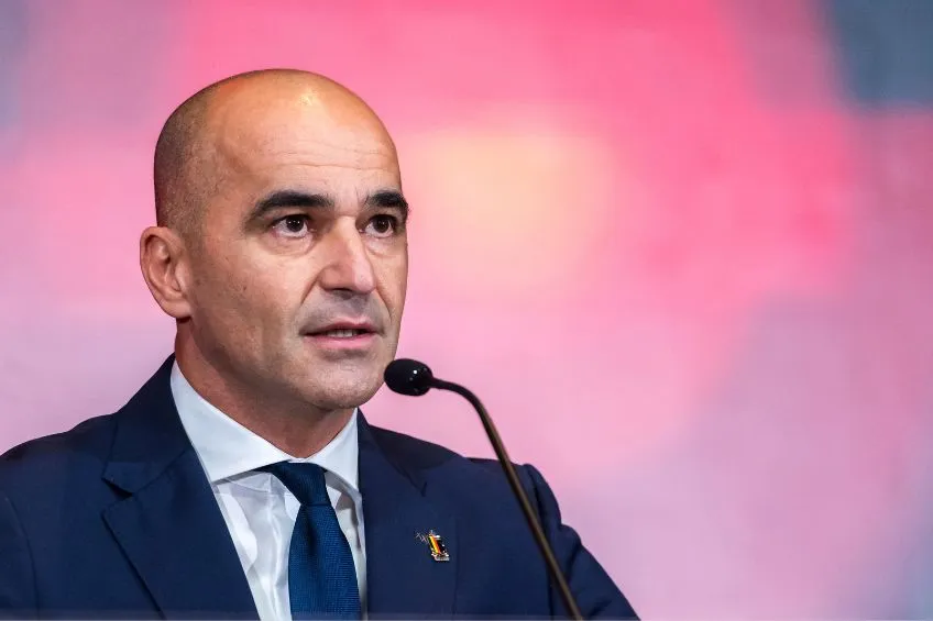 Roberto Martínez en conferencia de prensa