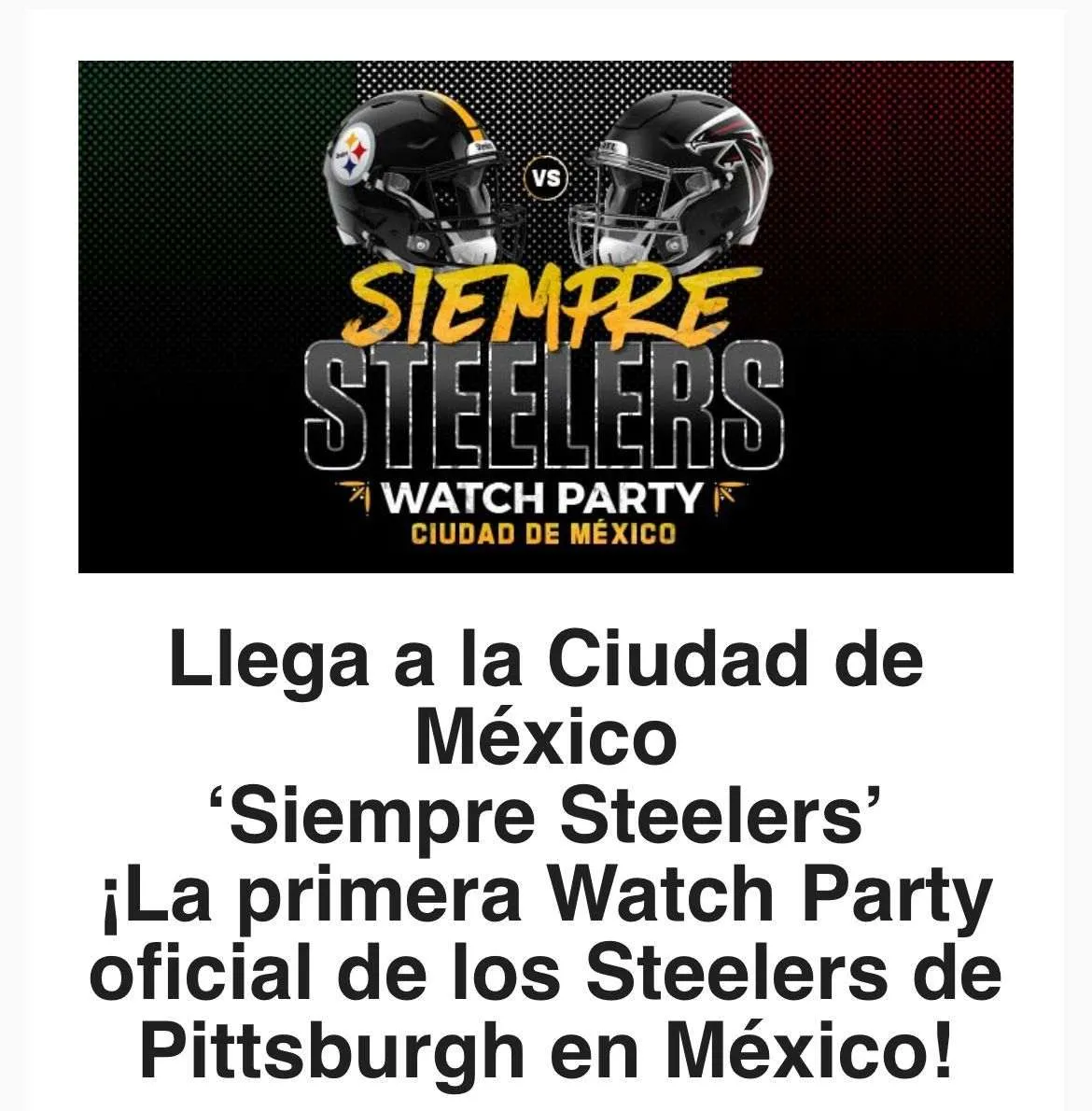 ESPECIAL Siempre Steelers, primera Watch Party de la franquicia en la CDMX