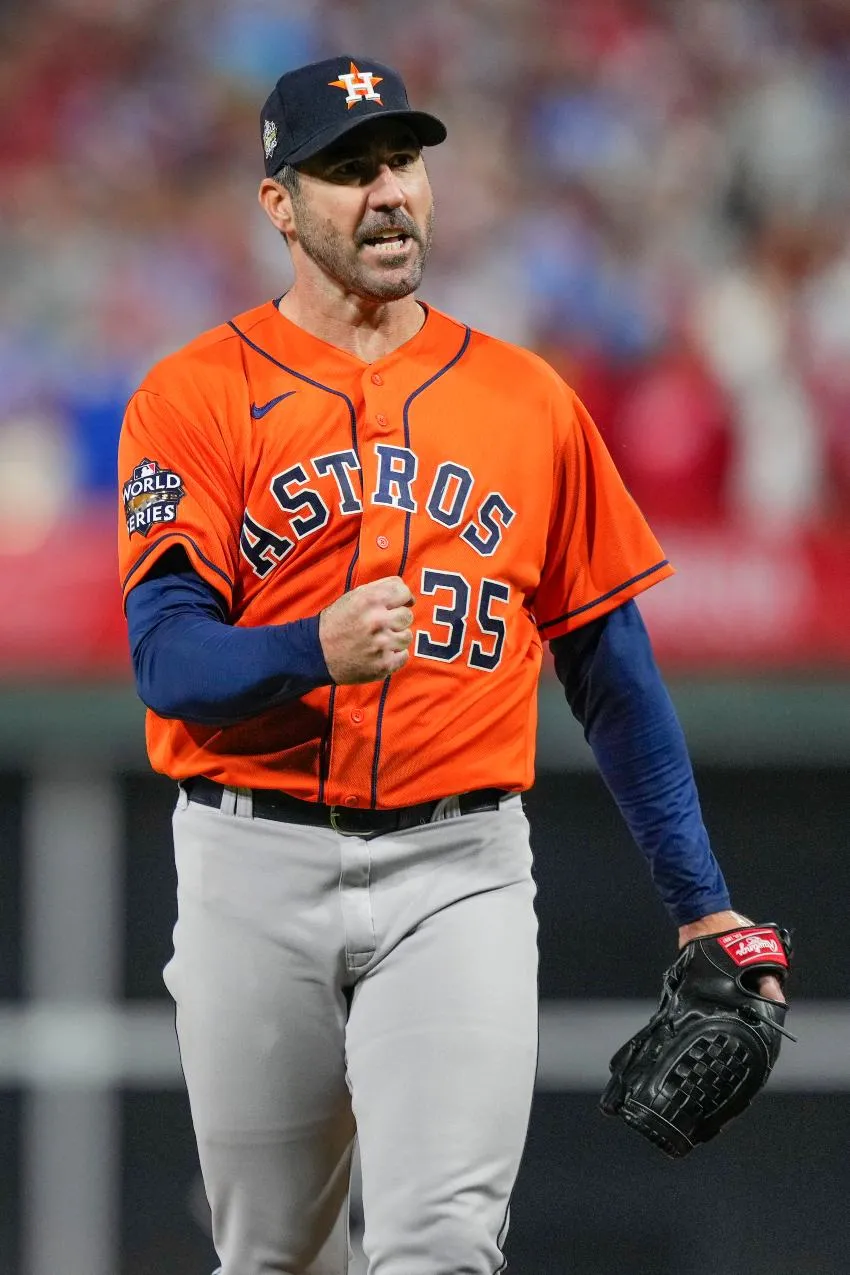 Justin Verlander en la Serie Mundial con los Astros