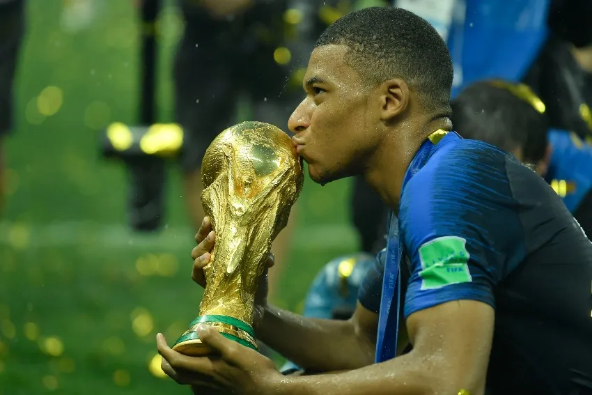 Mbappé tras salir campeón del mundo en 2018