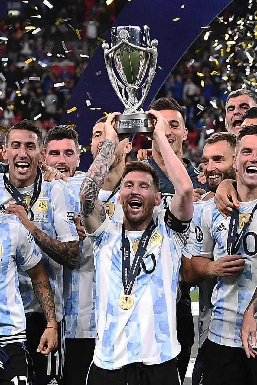 Messi en un partido con Argentina