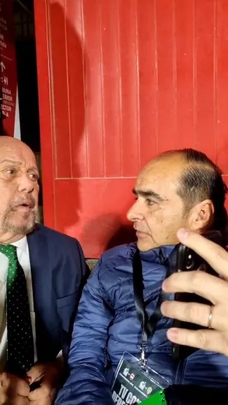 El relator y David Medrano