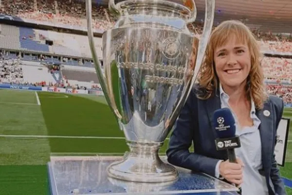 La periodista con la Champions