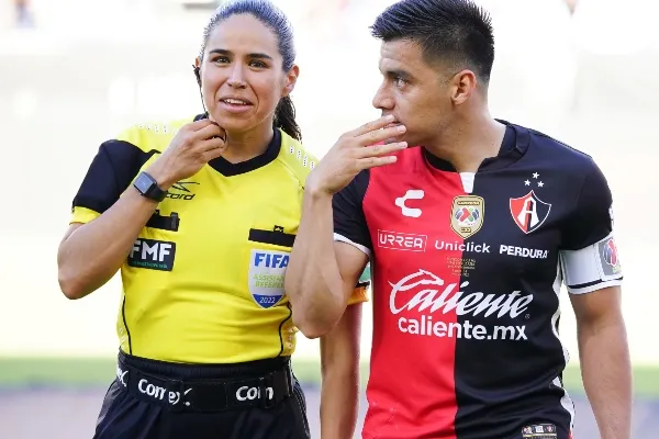 Karen Díaz junto a Aldo Rocha