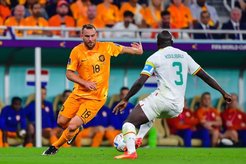 Janssen en el juego vs Senegal